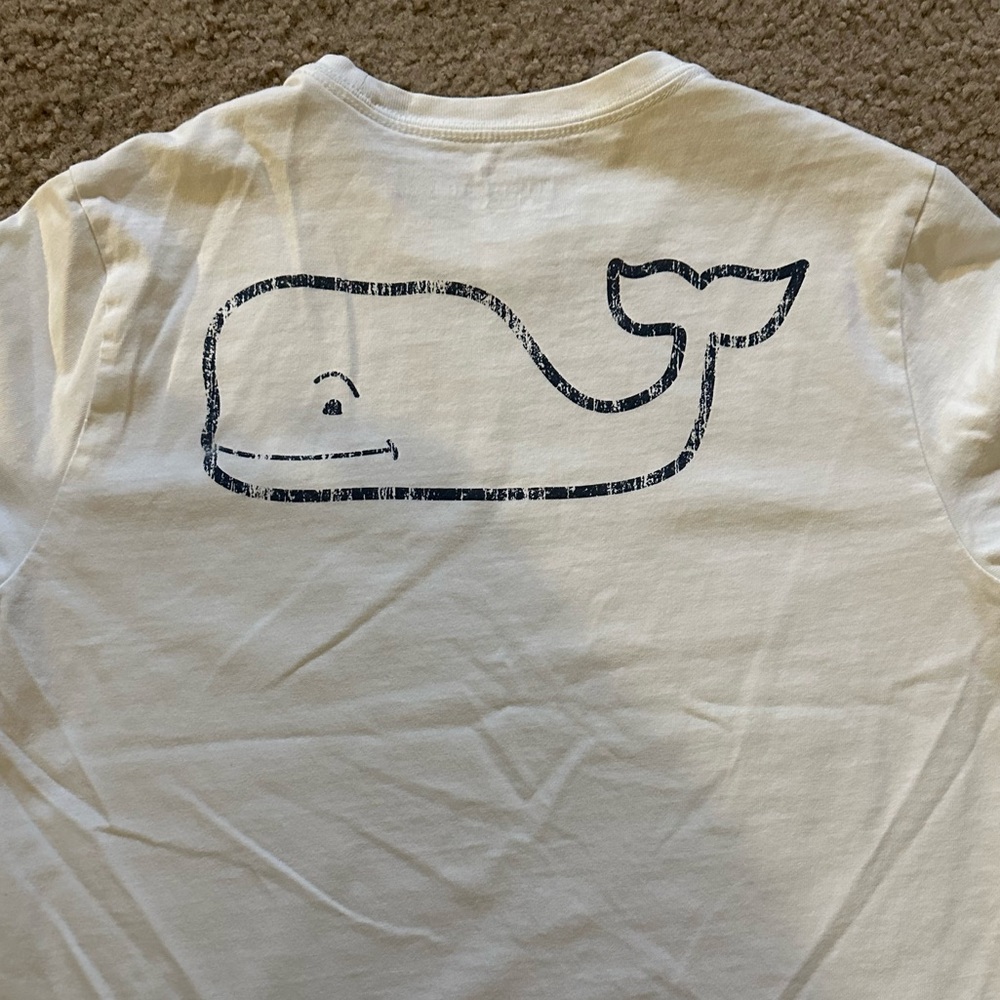 Kids Vineyard Vine Vintage Whale White T